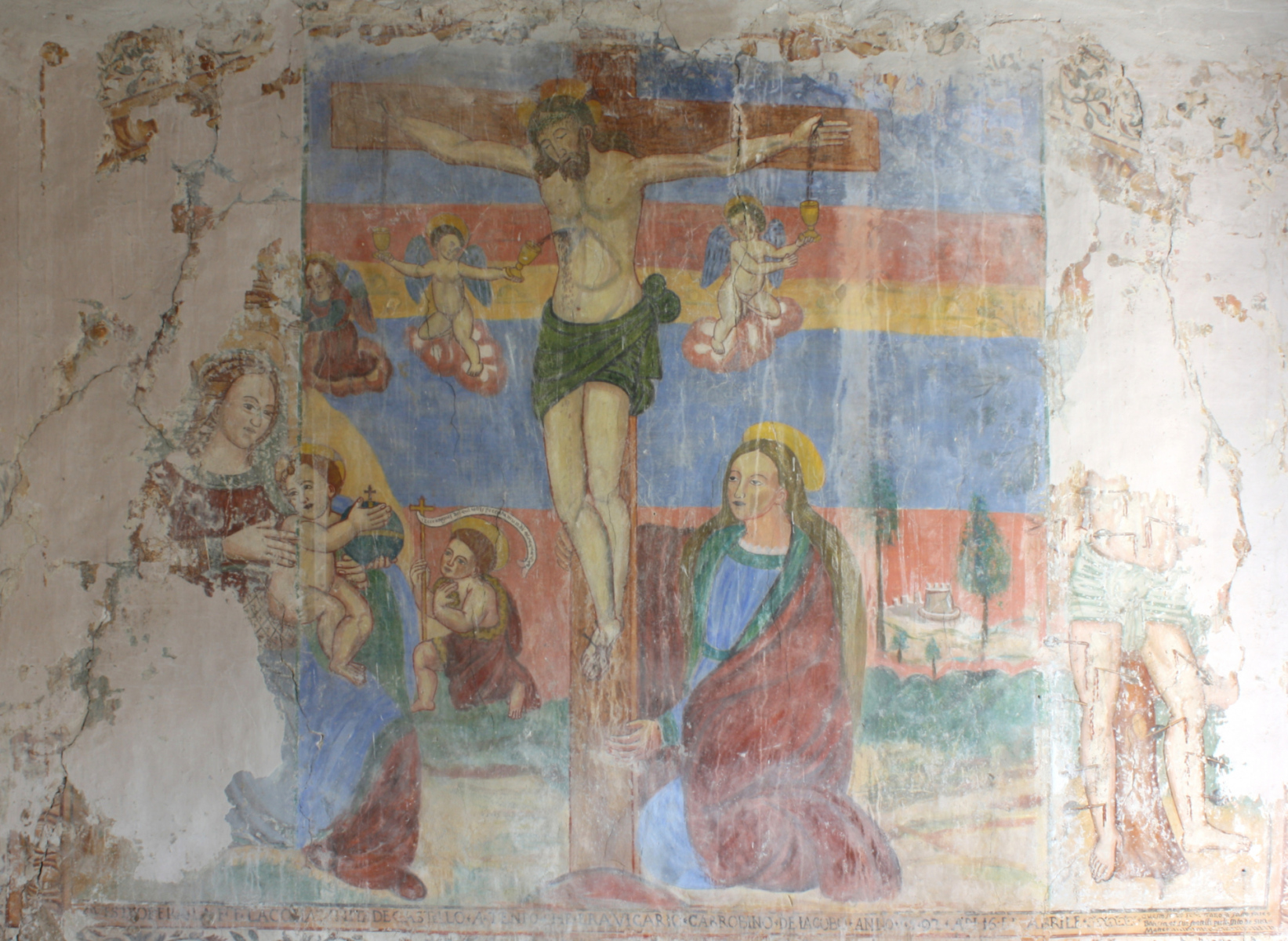 Chiesa di San Sebastiano - crocifissione - Castel San Felice