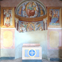 Chiesa di Santa Lucia - affreschi dellì'abside -  Tassinare