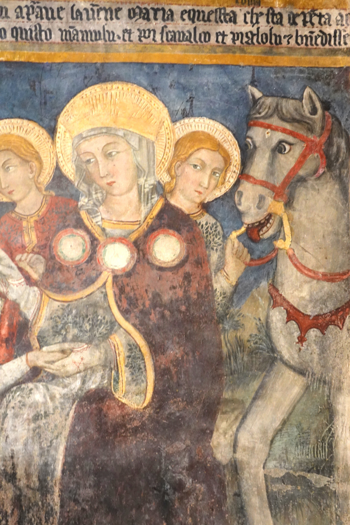 Chiesa di Santa Maria delle Grazie - nicchia della Madonna a cavallo - Caso